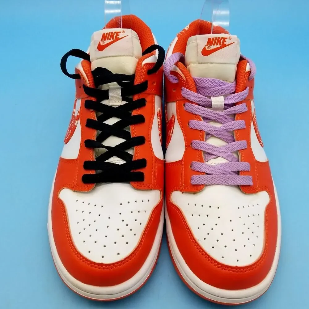 Nike Dunk Low Paisley Pack Orange Sneakers - Size 8